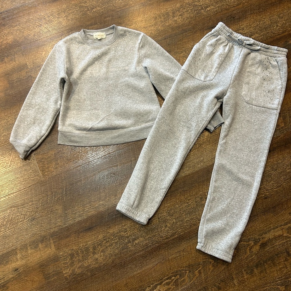 btween Gray Kids Sweatpants and Sweatshirt Set